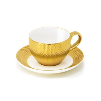 TAZZA THE' C/P.DERAS 20cl.ORO/BIANCO