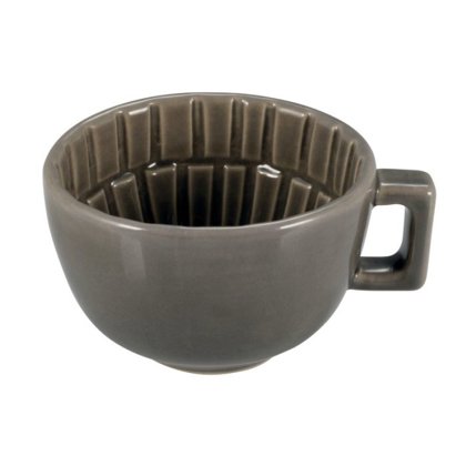 TAZZA CAFFE' 10cl.S/P.SEGMENTO GRIGIA