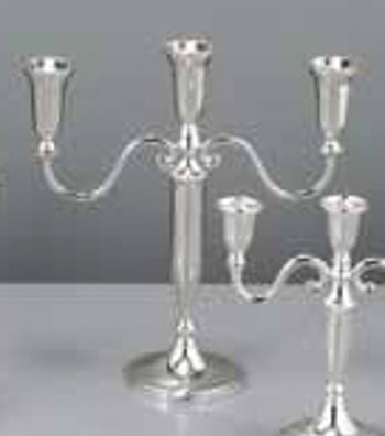 CANDELABRO 3F.32cm.SILVER S7685