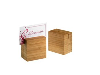 C/6 PORTA NUMERO BAMBOO LEGNO cm6x4x6