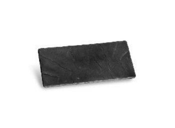 PIATTO RETTANGOLARE 25x12 NERO