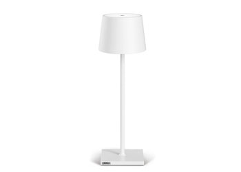 LAMPADA DA TAVOLO USB ALLUMINIO BIANCA