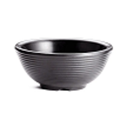 COPPETTA RAMEQUIN NERA COSTE 12cl MELAM 9×9×4cm