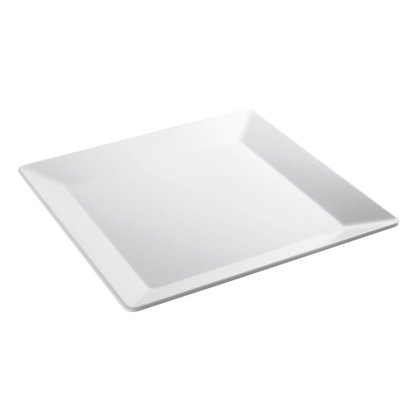 VASSOIO 37×37×3,5h cm MELAMINA BIANCO