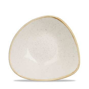 BOWL TRIANGOLARE 24 BIANCO STONECAST