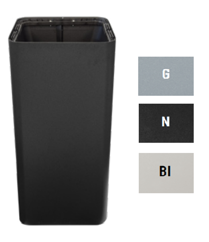 FUSTO GETTACARTA QUADRO 60lt.BIANCO