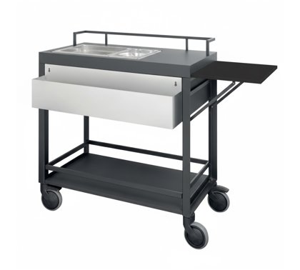 CARRELLO COCKTAILS INDUSTRIAL+RIPIANO
