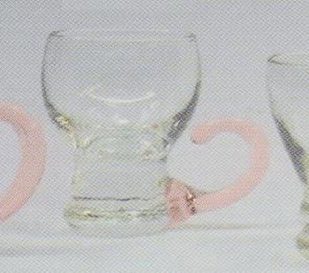 TAZZA PUNCH C/MANICO ROSA CRISTAL