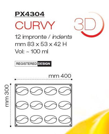 STAMPO 40x30 12 CURVY 83mmH.53mm