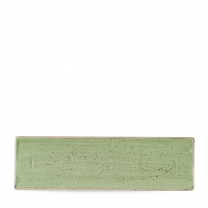 PIATTO RETTANG.25x9 VERDE STONECAST