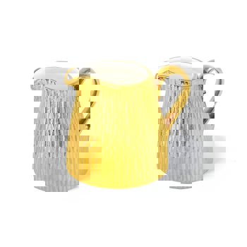 LATTIERA C/MAN.DERAS 12cl.ORO/BIANCO