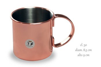 CARAFFA CILIND.50cl. MOSCOW MULE RAME