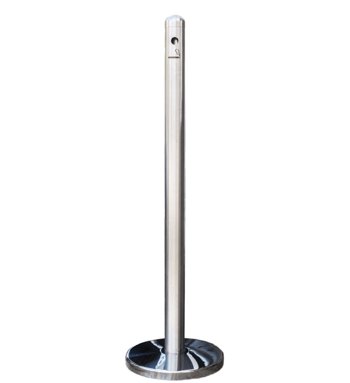 POSACENERE A COLONNA INOX SATINATO