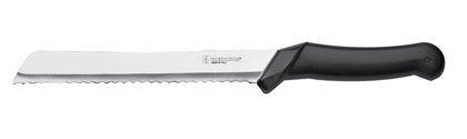 COLTELLO PANE 20 SEGHETTAT.M/NERO CASA
