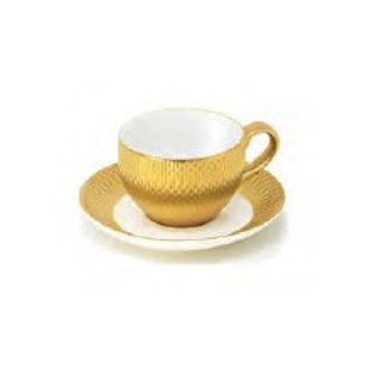 TAZZA THE' C/P.DERAS 20cl.ORO/BIANCO