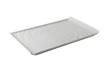 PIATTO RETTAN.34x21 GOURMET BCO MATRIX