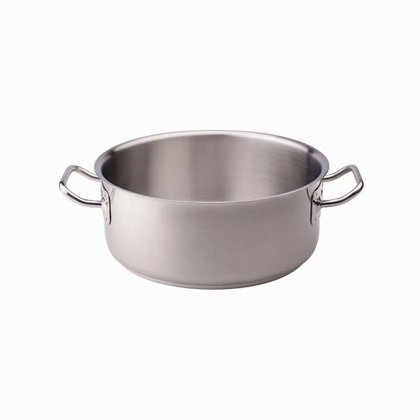 CASSERUOLA BASSA 2M 24 INOX INDUZ.AGN