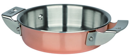 TEGAMINO 14 cm. INOX/RAME 4-PLY
