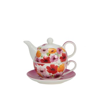 TEIERA 2tz.TEA FOR ONE GARDEN PINK BS19-015