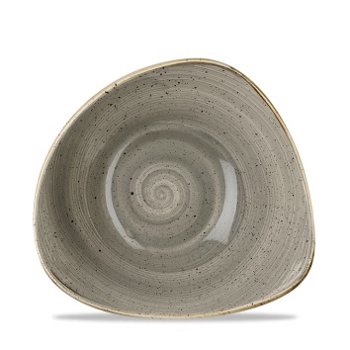 BOWL TRIANGOLARE 24 GRIGIO STONECAST