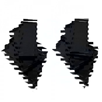 VASSOIO RETTAN.40x12 NERO MELAMINA
