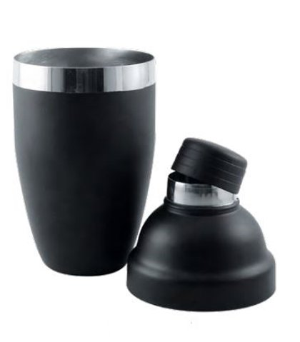 SHAKER 3pzCOBBLER NERO 500ml.INOX