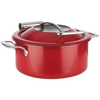 CHAFING DISH TONDO ROSSO INDUZIONE APS