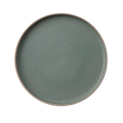 PIATTO PIANO 20 C/BORDO VERDE SANDIE