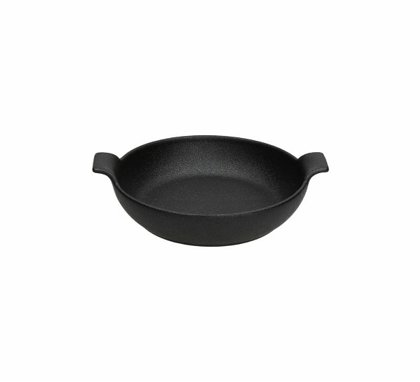 TEGAMINO TONDO C/MAN.16cm. NERO MIGNON