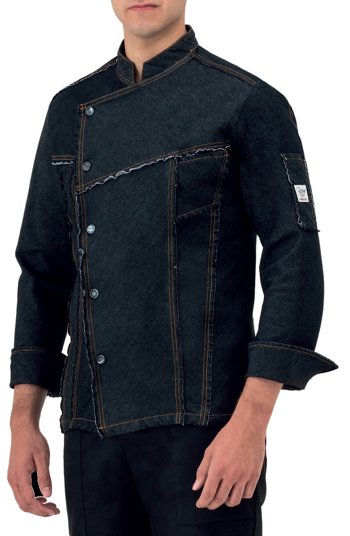GIACCA UOMO JEANS T/VIVO NERA 70%COT.2