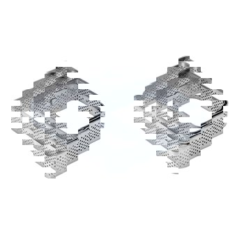 FASCIA INOX MICROFORATA QUADRA190x20H
