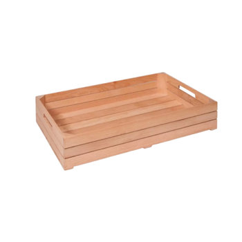 CASSETTA LEGNO GASTRONORM 2/4 H 10