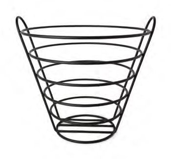 CESTA PANE BUFFET TONDA 26x25h NERA