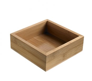 BOX BUFFET BAMBOO QUADRO 15x15x5H