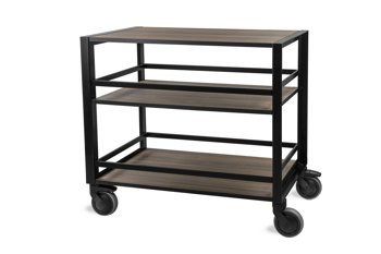 CARRELLO 3P.INDUSTRIAL LEGNO 90x50x82H