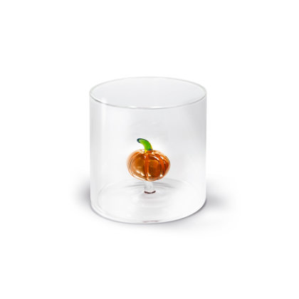 BICCHIERE 250cc.VETRO DEC.ZUCCA