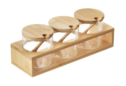 SET 3 CIOTOLE C/BASE BAMBOO 28×9,3×10