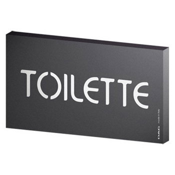 TARGA ADESIVA 8x15 TOILETTE