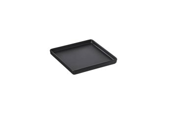 PIATTINO QUADRO FINGER NERO MELAM.8x8