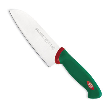 COLTELLO SANTOKU 16 VERDE SANELLI