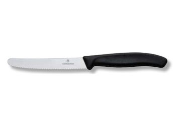 COLTELLO TAVOLA MAN.NERO VICTORINOX