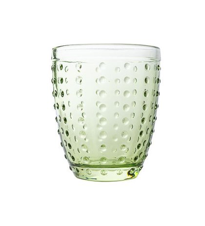 BICCHIERE VETRO 32 cl VERDE BOLLICINE