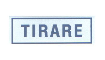 TARGA ADESIVA TIRARE EUROTAR