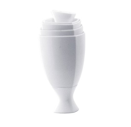 KIT 4 MISURINI + 2 CLIP POLIC. BIANCO