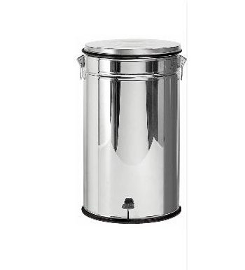 PATTUMIERA 80lt.INOX LAMIN mis.42x73cm.