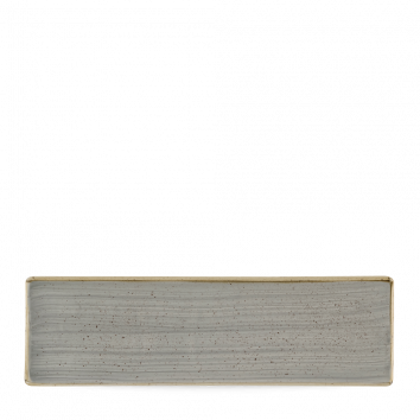 PIATTO RETTANG.30x9 GRIG. STONECAST