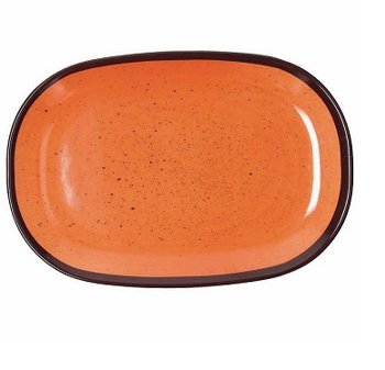 PIATTO OVALE 27x18 ARANCIO SHOW PLATE