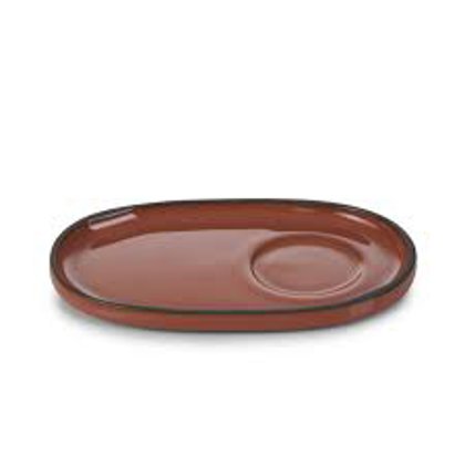 PIATTO CAFFE' 14x8 CANNELLA CARACTERE