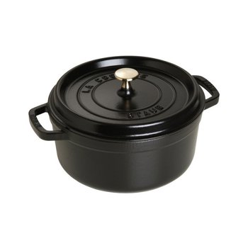 CASSERUOLA NERA 24cm.GHISA INDUZ.STAUB