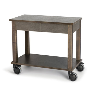 CARRELLO LUX ROVERE SCURO 2 CASSETTI 90x50x80